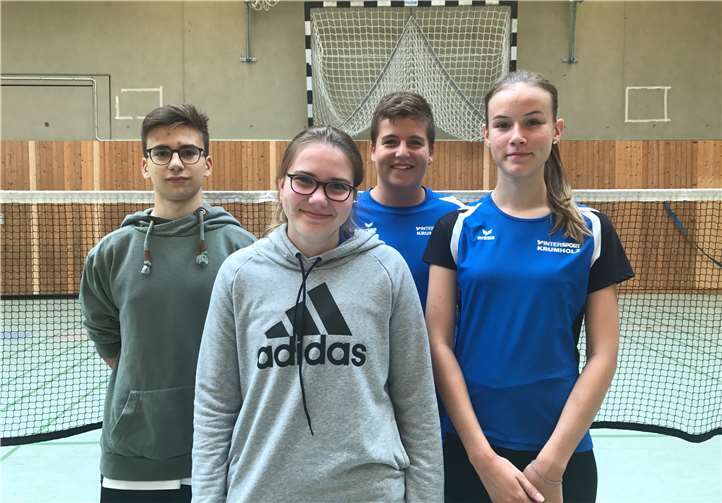 Die Spielerinnen und Spieler der DJK Plaidt freuten sich über die Teilnahme an der Rheinlandmeisterschaft und die erreichten Platzierungen. Von links: Luca Nolte, Pia Loch, Jonas Wendling und Carolin Wilkes. Foto: privat