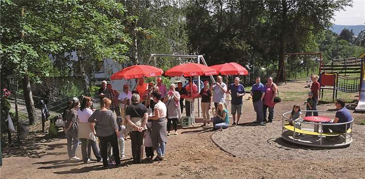Die Spielplatzeinweihung war ein voller Erfolg. Privat