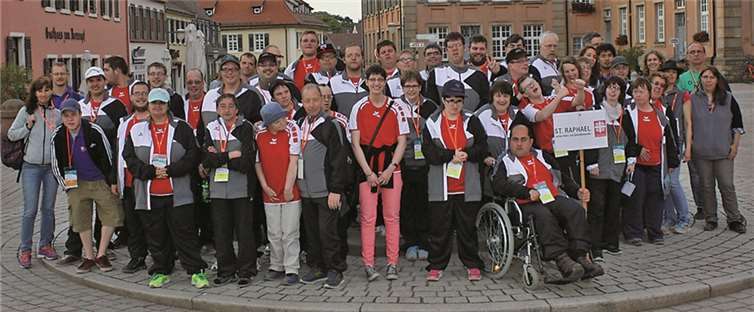 Die Sportler der Caritas Werkstätten in Speyer. Caritas Werkstätten, Mayen.
