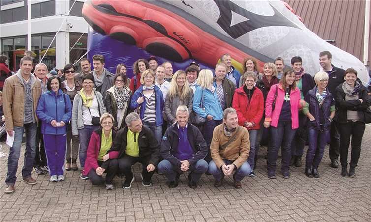 Die Sportler der LG Laacher See bei der Marathonmesse in Amsterdam