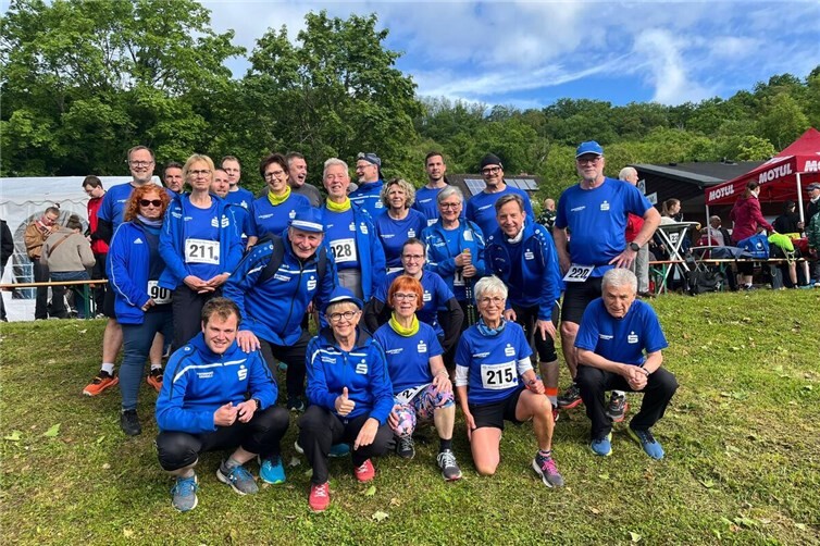 Die Sportler der LG Laacher See beim Murrelauf in Sinzig-Westum 