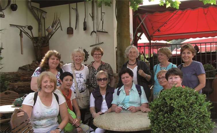 Die Sportlerinnen genossen den geselligen und interessanten Tag.privat