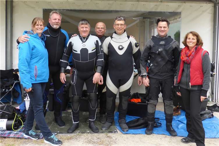 Die Sporttaucher Andernach e. V. testeten bei dem sogenannten Antauchen ihre Fähigkeiten und die Ausrüstung.Foto: privat