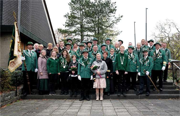 Die St. Hubertus Schützenbruderschaft Kurscheid e. V. ist in Feierlaune.Foto: privat