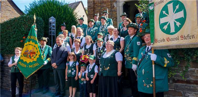 Die St. Sebastianus Schützenbruderschaft Alken 1912 e.V. kann auf eine mehr als hundertjährige Geschichte zurückblicken. Fotos: EP