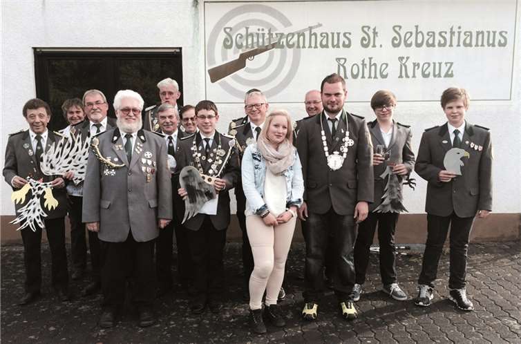 Die St. Sebastianus Schützenbruderschaft Rothe Kreuz führte ihr traditionelles Königs- und Prinzenschießen durch.privat