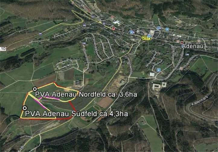 Die Stadt Adenau plant die Errichtung eines Solarparks im Wimbachtal.Quelle: Stadt Adenau