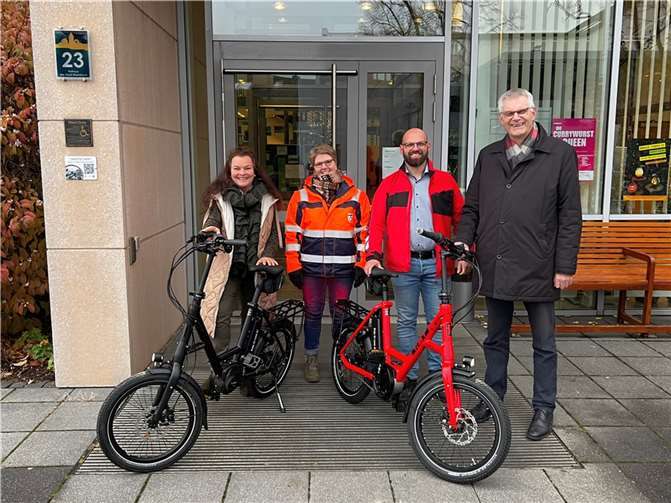 Die Stadtverwaltung Rheinbach erhält vier E-Bikes und ein Lasten E-Bike. Foto: Stadt Rheinbach