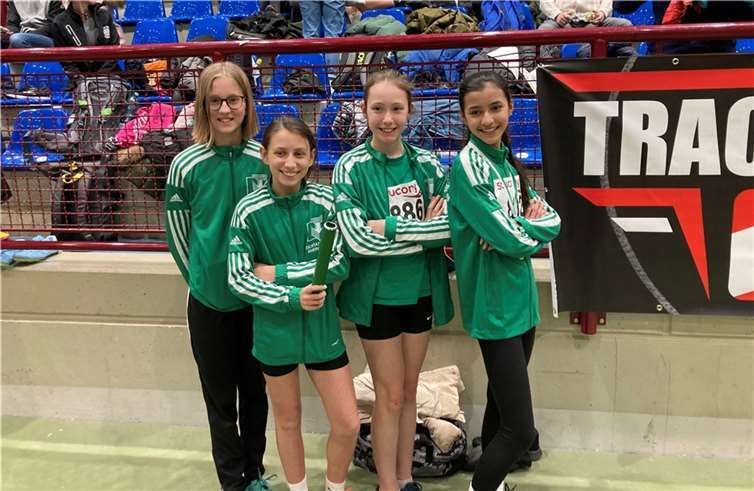 Die Staffel der Mädchen des TV Rheinbach.  Fotos: TV Rheinbach