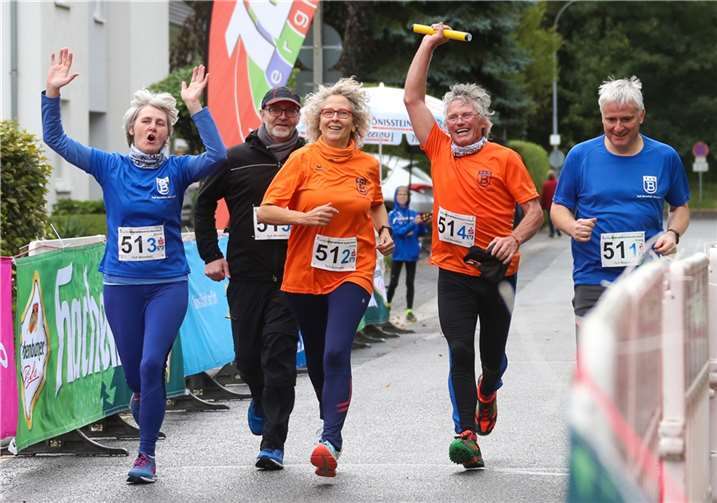Die Staffel des TuS Bonefeld beim letzten Staffelmarathon.  Foto: privat