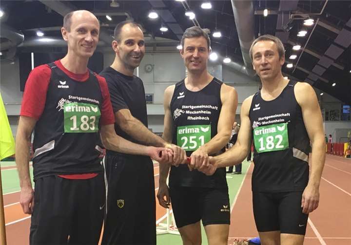 Die Startgemeinschaft Rhein-Sieg mit dem Rheinbacher Stefan König sicherte in der 200-Meter-Staffel die Silbermedaille bei den offenen NRW-Meisterschaften der Senioren. privat