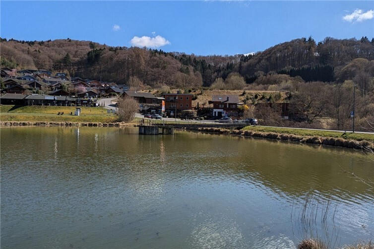 Die Stauanlage „Waldsee Rieden“ im Kreis Mayen-Koblenz.