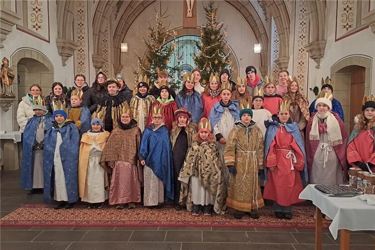 Die Sternsinger aus Rieden und Volkesfeld.Foto: privat