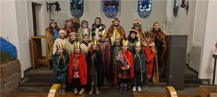 Die Sternsinger aus Wolken. Quelle: Ortsgemeinde Wolken