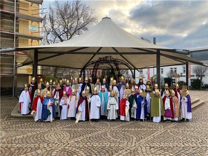Die Sternsinger aus dem Pfarrbezirk Ahrweiler.  Fotos: privat