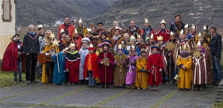 Die Sternsinger brachten den Segen auch nach Dieblich.Quelle: Pfadfinder Dieblich