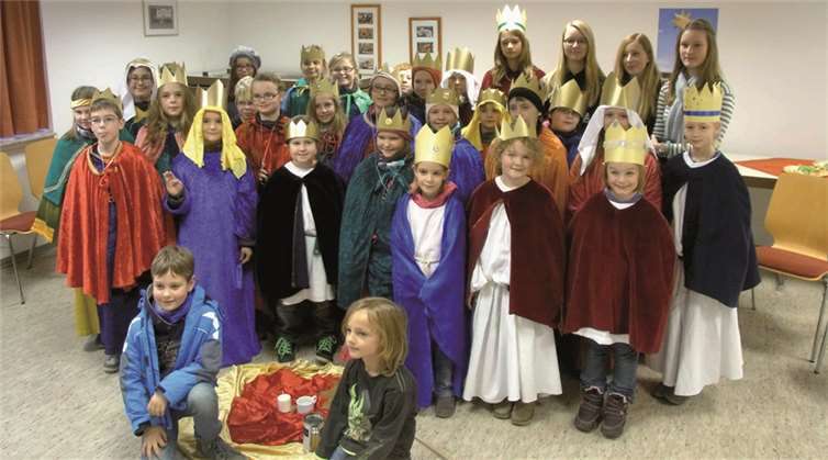 Die Sternsinger brachten den Segen in jedes Haus. privat