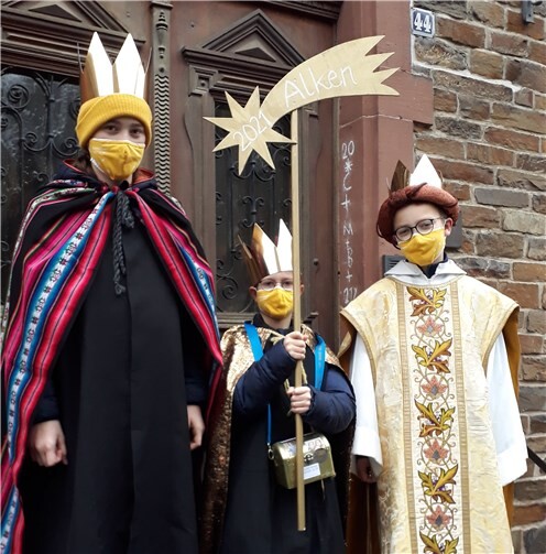 Die Sternsinger der Pfarrgemeinde St. Michael Alken.Quelle: Ortsgemeinde Alken