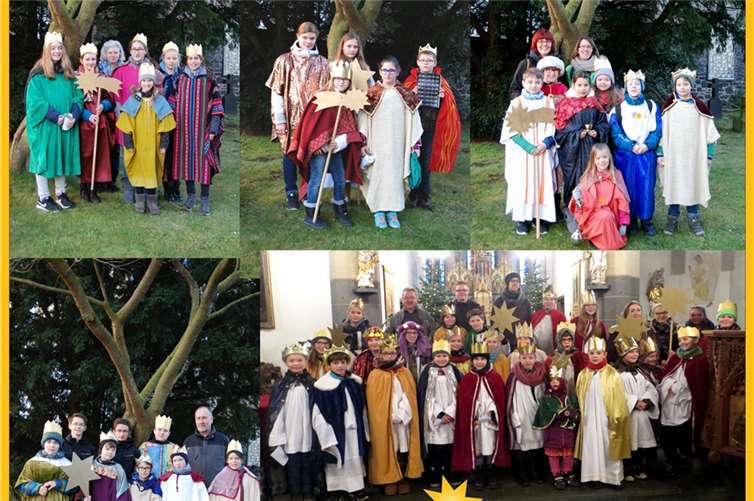 Die Sternsinger der Pfarrgemeinden St. Cyriakus (Niedermendig) und St. Genovefa (Obermendig).privat