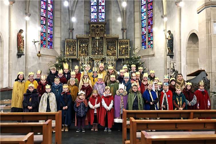 Die Sternsinger in Adenau.  Foto: Werner Dreschers