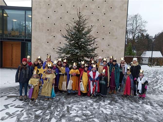 Die Sternsinger in Namedy. Foto: privat