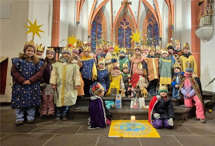Die Sternsinger in Oberwinter.  Foto: privat