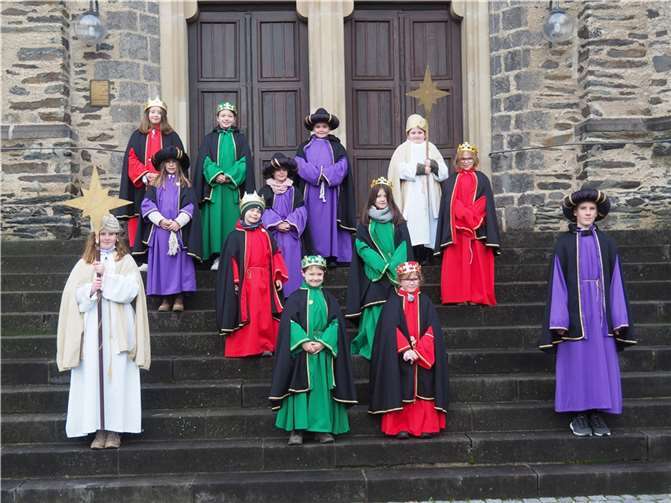 Die Sternsinger in Welling. Foto: privat