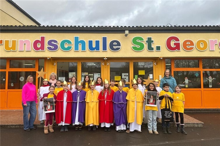 Die Sternsinger in der Grundschule Polch.Foto: privat