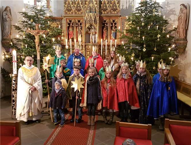 Die Sternsinger konnten stolz sein über ihre Sammelaktion. privat