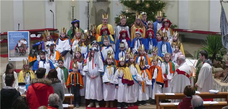 Die Sternsinger versammelten sich in St. Clemens zum Abschlussgottesdienst.Privat