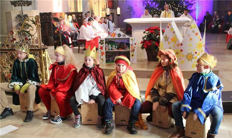 Die Sternsinger waren aktiv in die Gestaltung des Gottesdienstes eingebunden.