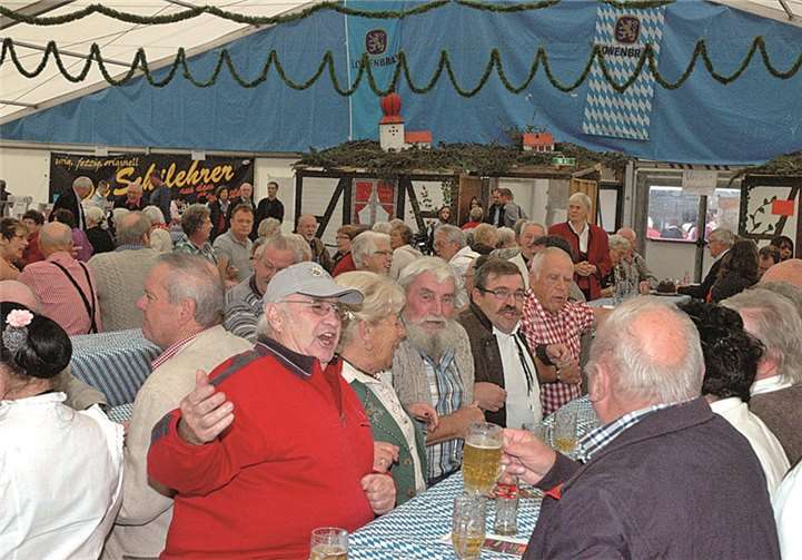 Die Stimmung im Festzelt war an allen Tagen super.