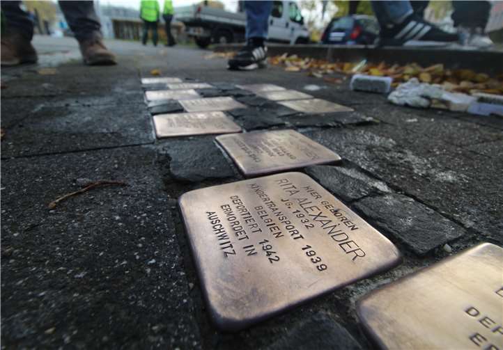Die Stolpersteine sind ein Projekt des Künstlers Gunter Demnig. Fotos: privat