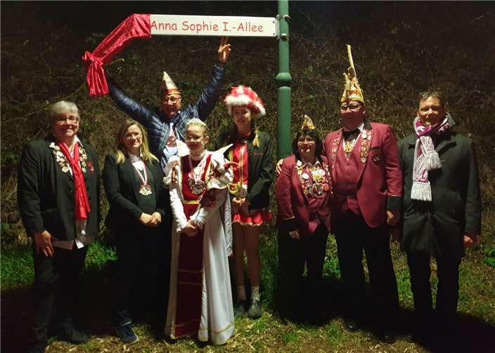 Die Straße der Jugendprinzessin heißt ab sofort „Anna Sophie I. Allee“. Foto: Hardy Mies