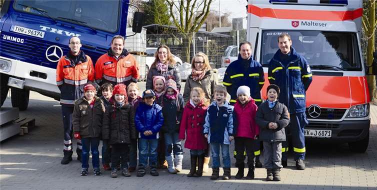 Die Stromberger Kinder zu Besuch beim THW.privat