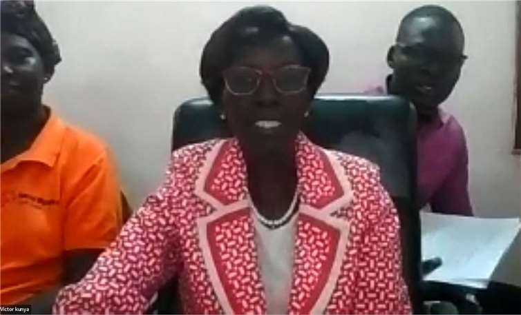 Die Süd-Sudanesische Abordnung.