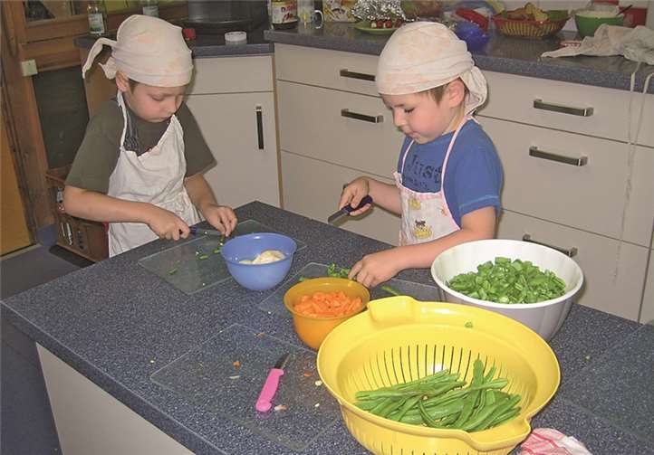 Die Suppenköche der Kita Thür zauberten eine vorzügliche Mahlzeit. privat
