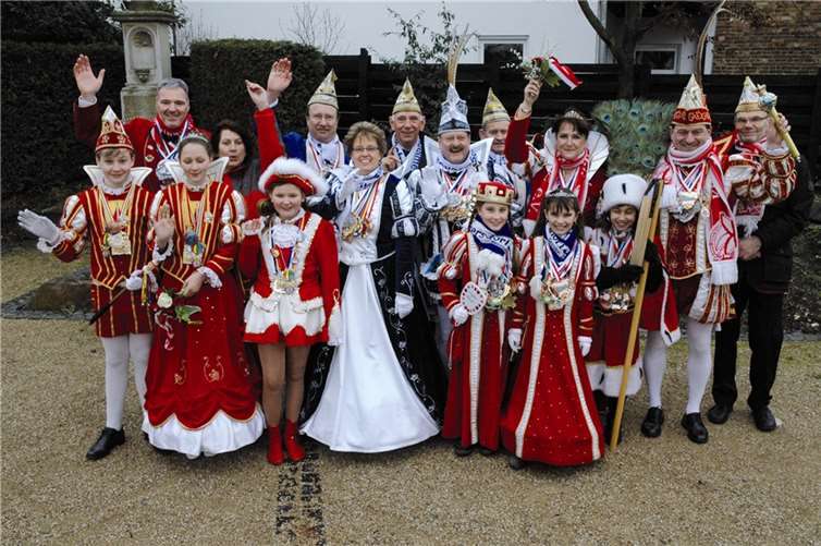 Die Swisttaler Tollitäten auf dem Morenhovener Biwak. WEIGERT