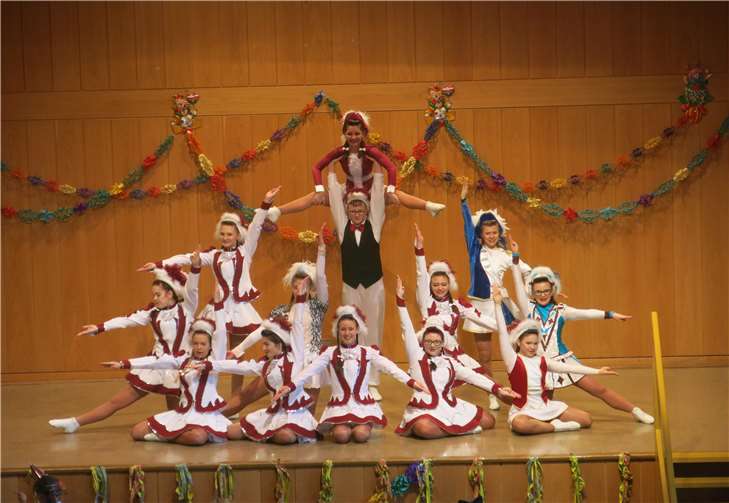 Die Tanzgarde des TuS 07 Bannberscheid zeigten tollen Gardetanz. WR