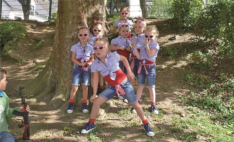 Die Tanzgruppe „Leevja“ des VfR Niederfell: Lotta, Lisa, Paula, Amelie, Orinda, Jana und Karla (es fehlt Olivia).privat