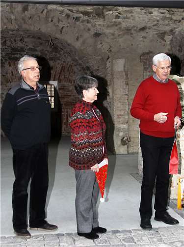 Die Teamleitung Bank- und Staudenpflege (von links):Friedhelm Gerber, Ursula Zipser und Wolfgang Dreyer.