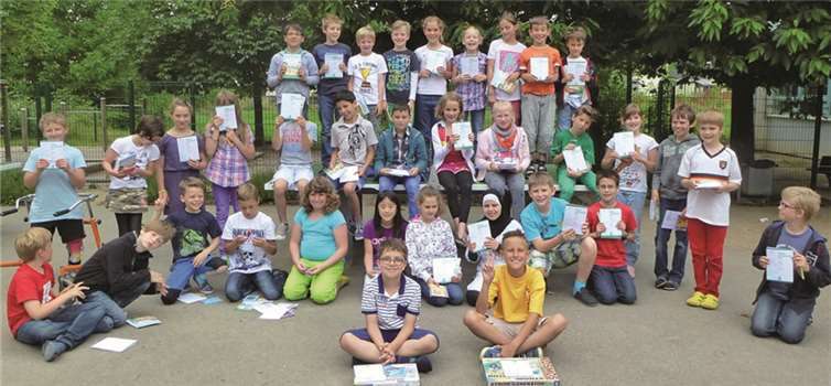 Die Teilnehmer am Knobel-Wettbewerb wurden mit einer Urkunde belohnt. privat