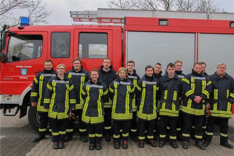 Die Teilnehmer am Truppmann-Lehrgang der Freiwilligen Feuerwehr Wachtberg.Michael Ruck