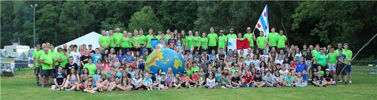 Die Teilnehmer am Zeltlager in Wißmannsdorf.Privat