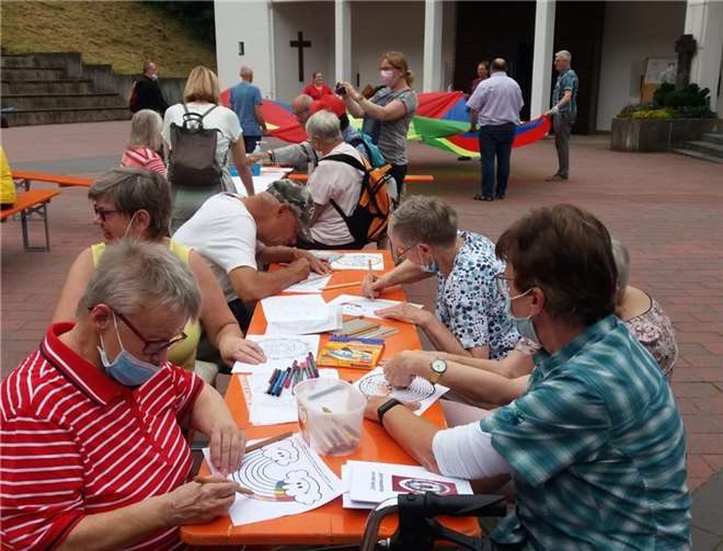 Die Teilnehmer aus dem Herz-Jesu-Haus.