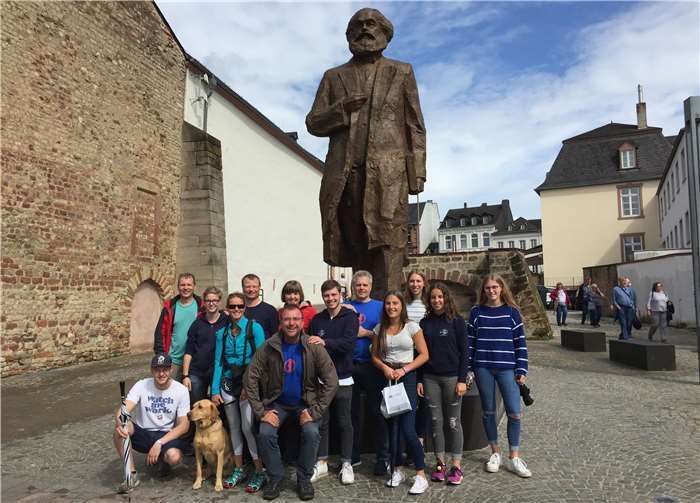 Die Teilnehmer besuchten die Trierer Sehenswürdigkeiten.privat