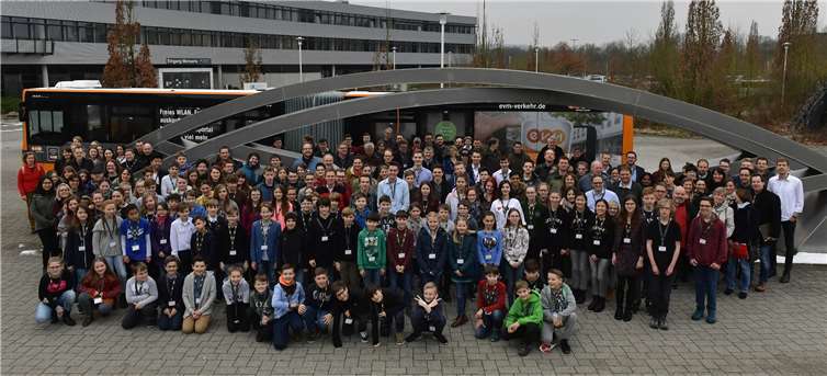 Die Teilnehmer der 31. „Jugend forscht“ in Koblenz.