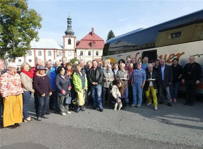 Die Teilnehmer der Bürgerfahrt zur tschechischen Partnerstadt.Privat