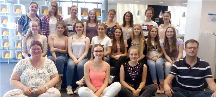 Die Teilnehmer der Exkursion zur BASF.Privat