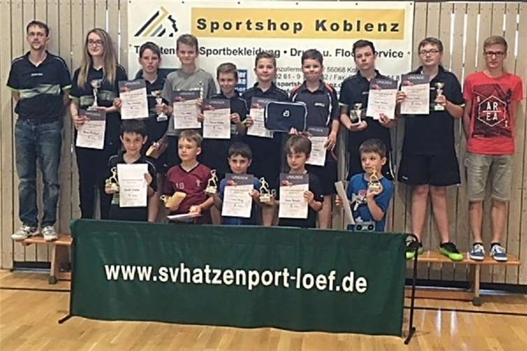 Die Teilnehmer der Jugend-Vereinsmeisterschaften.Privat